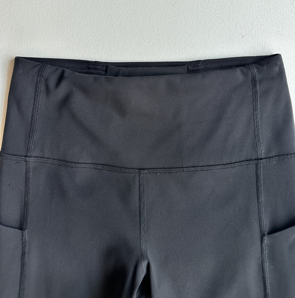Pace Rival High-Rise Crop 22" in Black — preloved Lululemon
