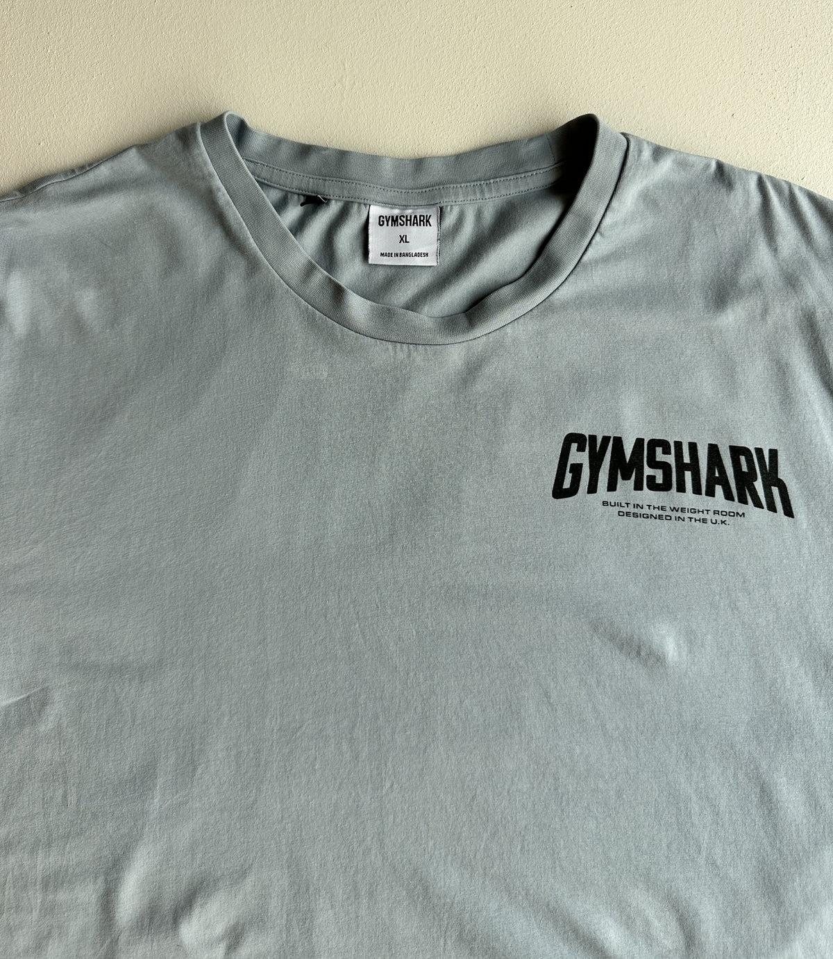 Gymshark Cartoon Lifting T-Shirt in Salt Blue — preloved Gymshark