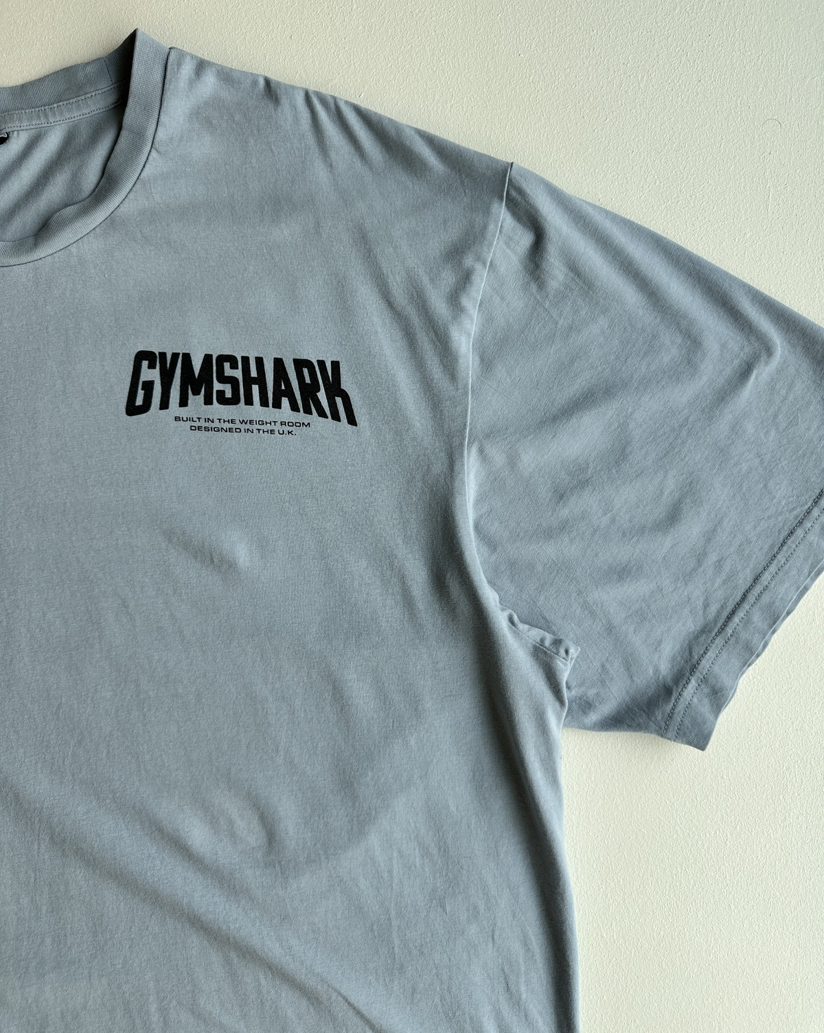 Gymshark Cartoon Lifting T-Shirt in Salt Blue — preloved Gymshark