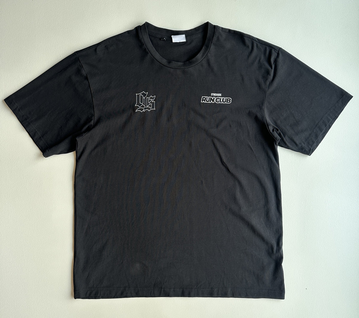 Gymshark Running Graphic T-Shirt in Black — preloved Gymshark