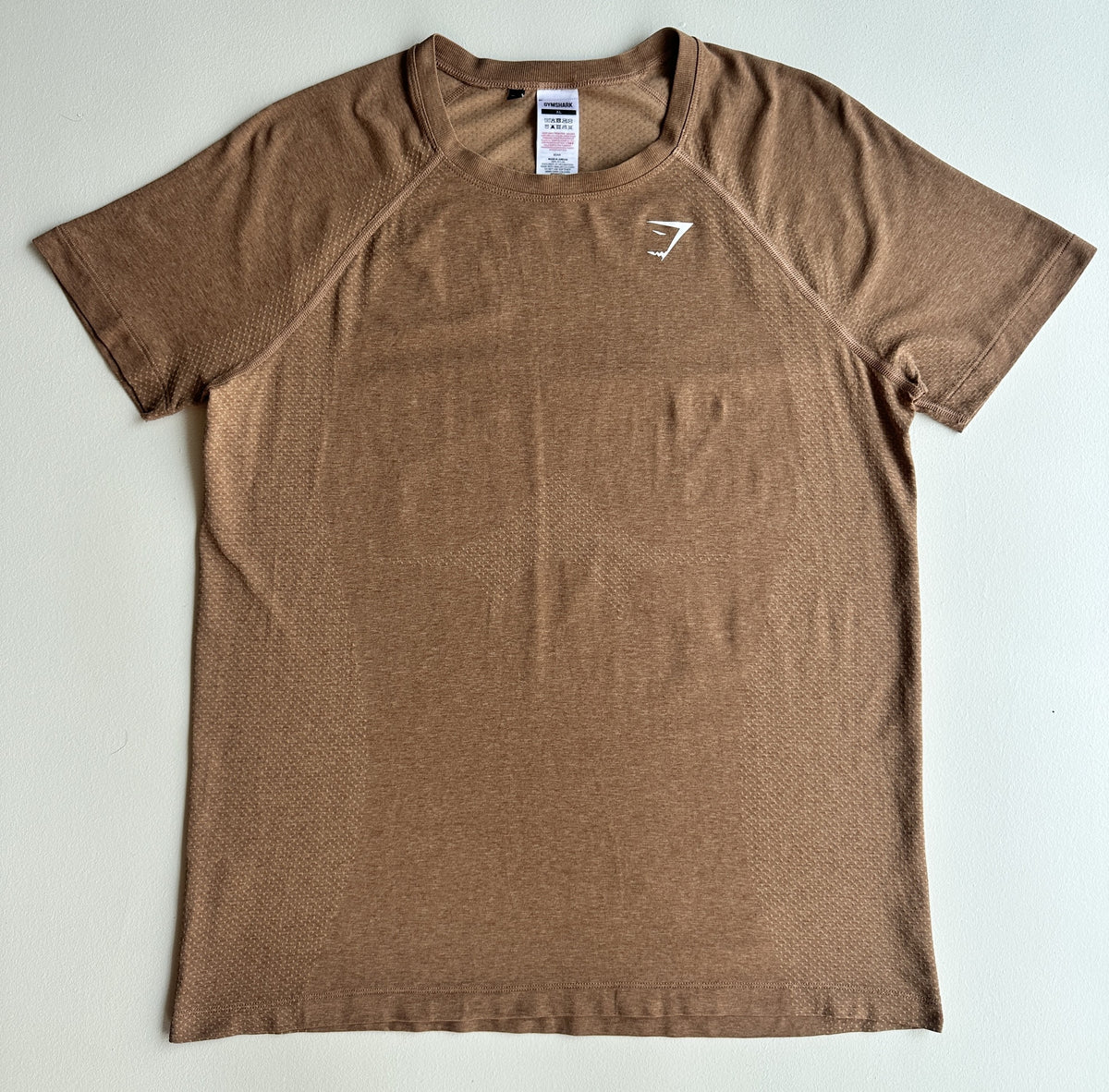 Vital Seamless T-Shirt in Fawn Marl — preloved Gymshark
