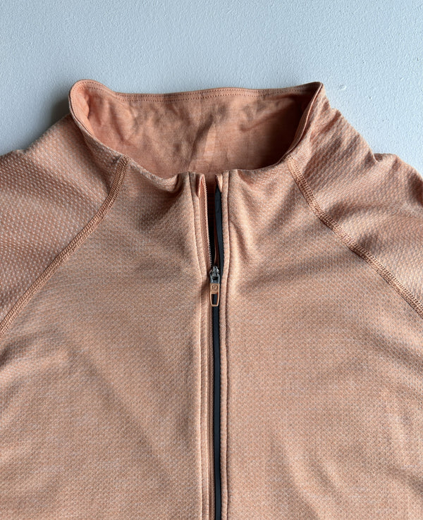 Metal Vent Tech Half Zip in Stoney Peach — preloved Lululemon