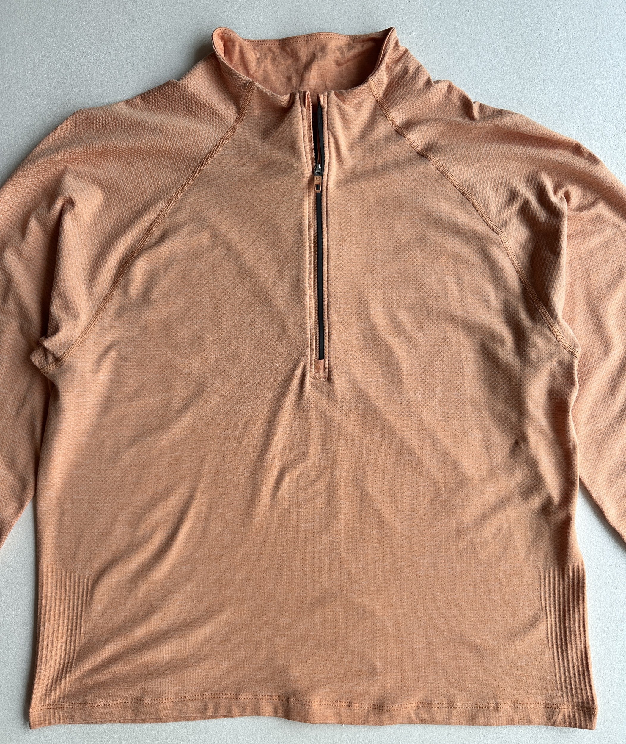 Metal Vent Tech Half Zip in Stoney Peach — preloved Lululemon