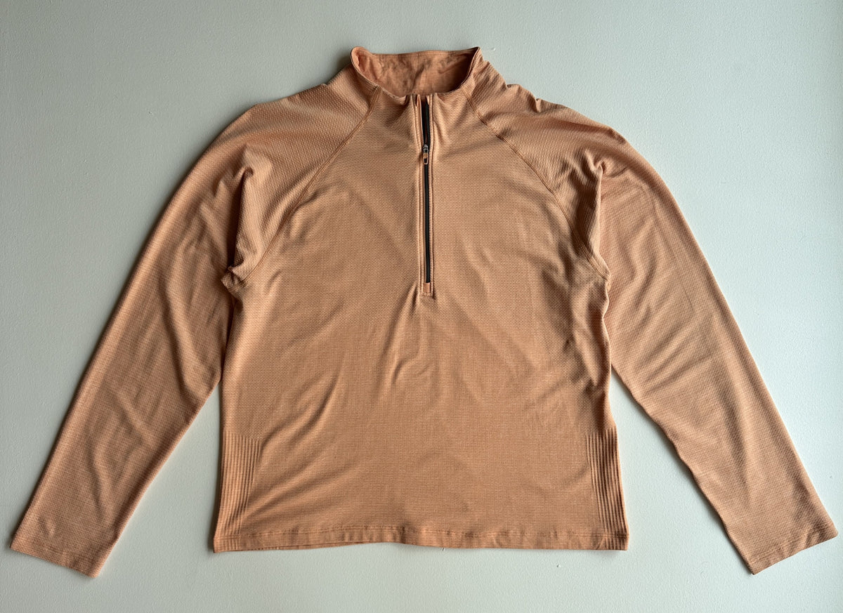 Metal Vent Tech Half Zip in Stoney Peach — preloved Lululemon