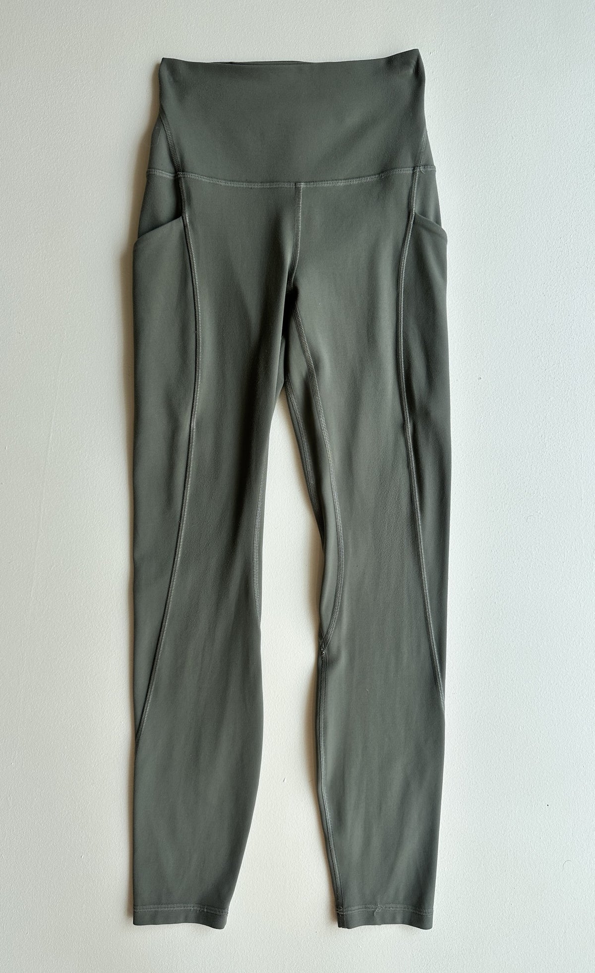Align High-Rise Pant with Pocket in Dark Olive — preloved Lululemon