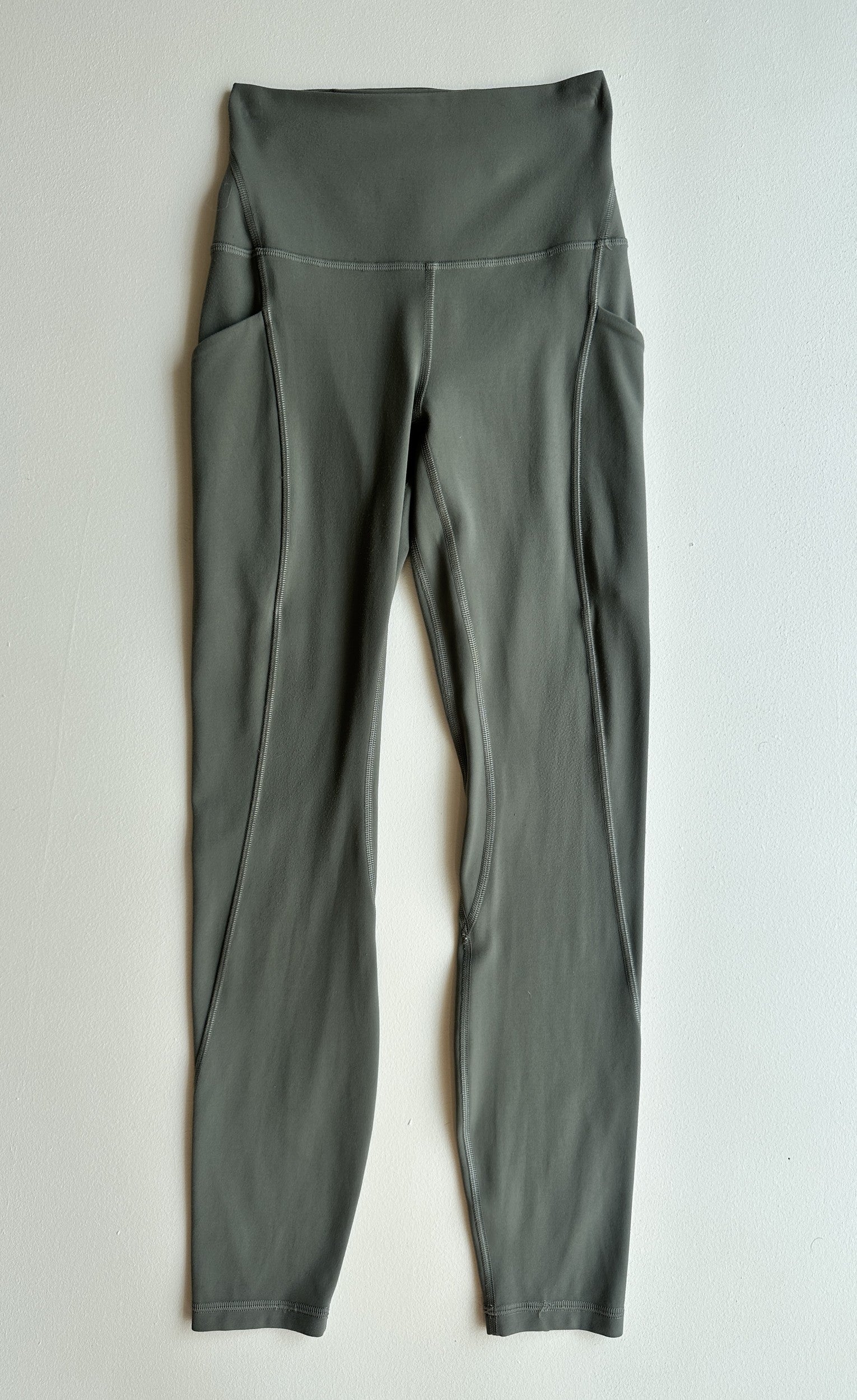 Align High-Rise Pant with Pocket in Dark Olive — preloved Lululemon