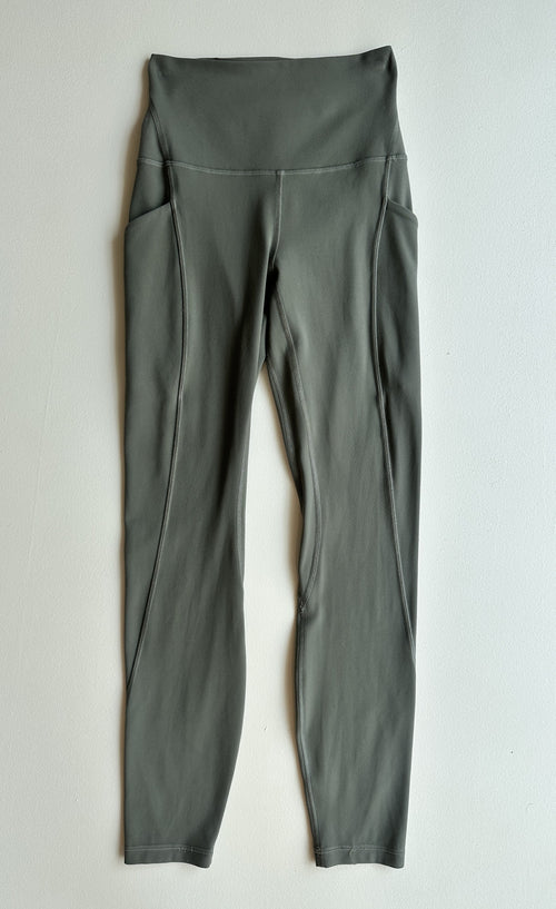 Align High-Rise Pant with Pocket in Dark Olive — preloved Lululemon