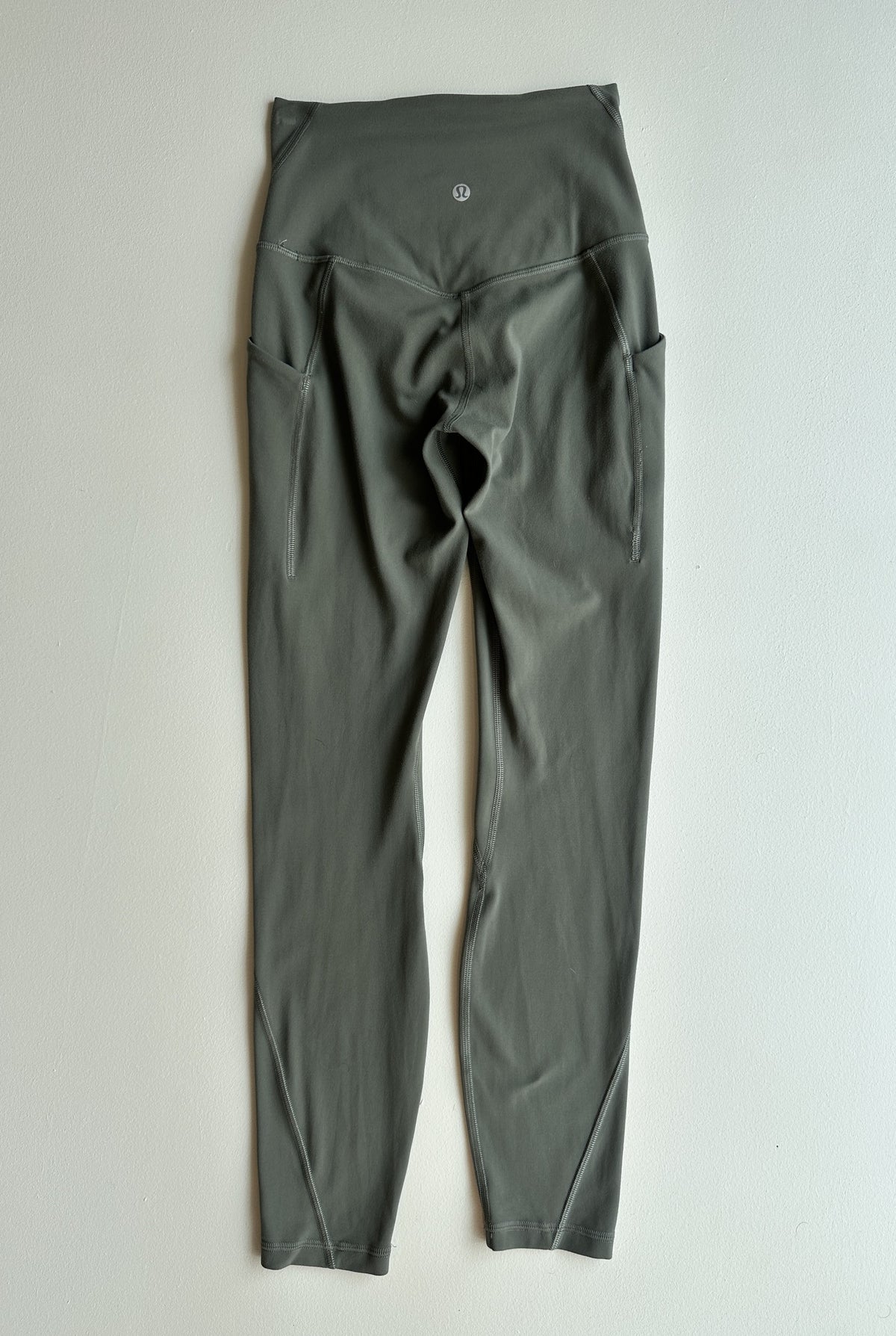 Align High-Rise Pant with Pocket in Dark Olive — preloved Lululemon