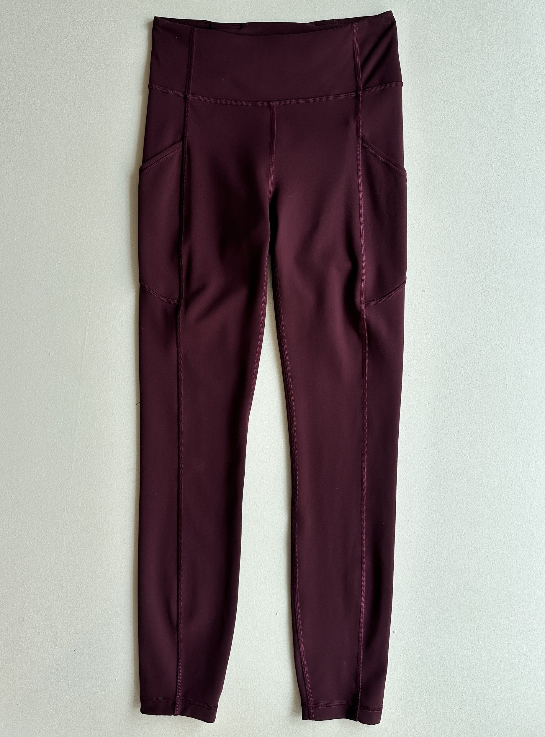 Invigorate High-Rise Tight in Deep Maroon CAS15 — preloved Lululemon