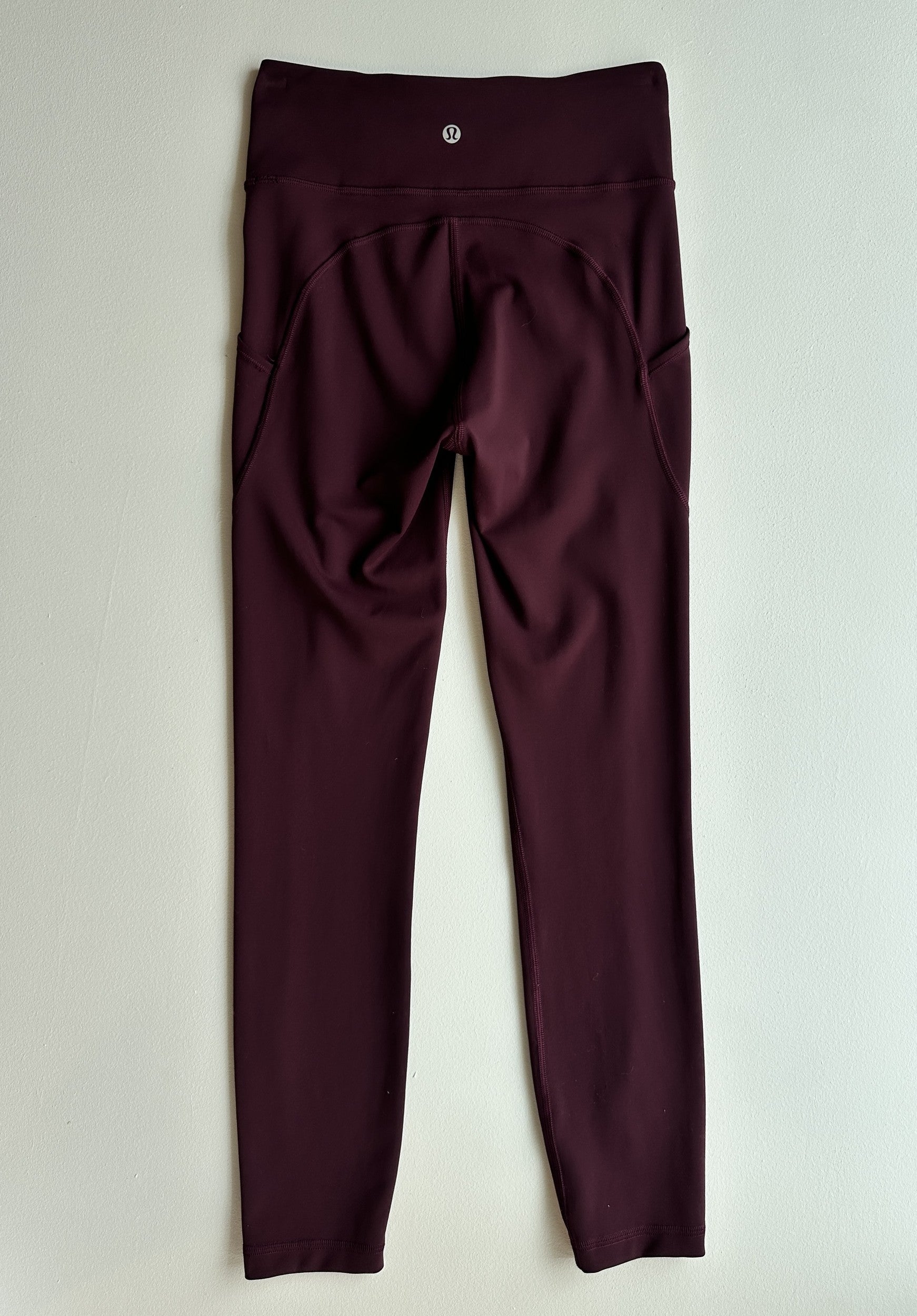 Invigorate High-Rise Tight in Deep Maroon CAS15 — preloved Lululemon