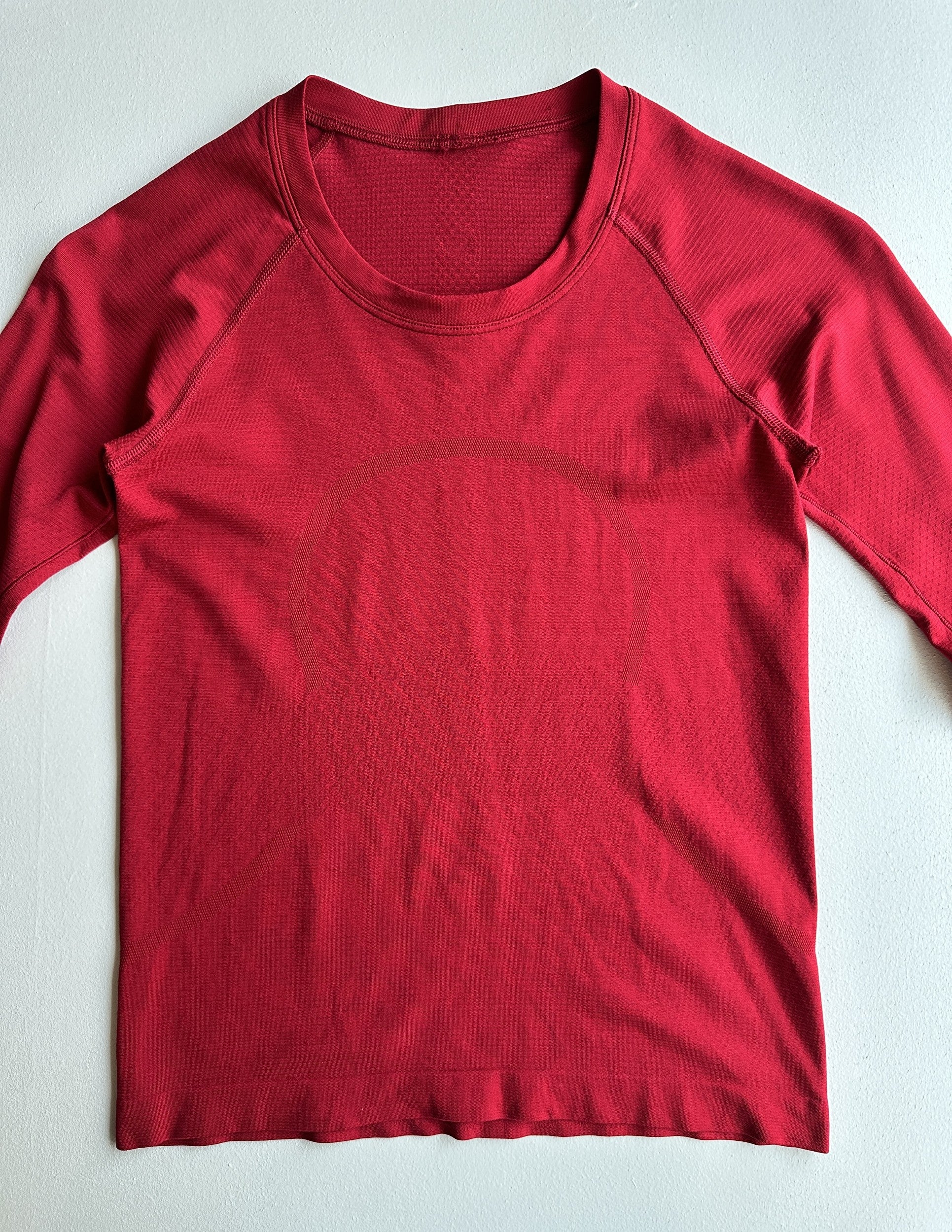 Swiftly Tech Long Sleeve Shirt in Dark Red — preloved Lululemon