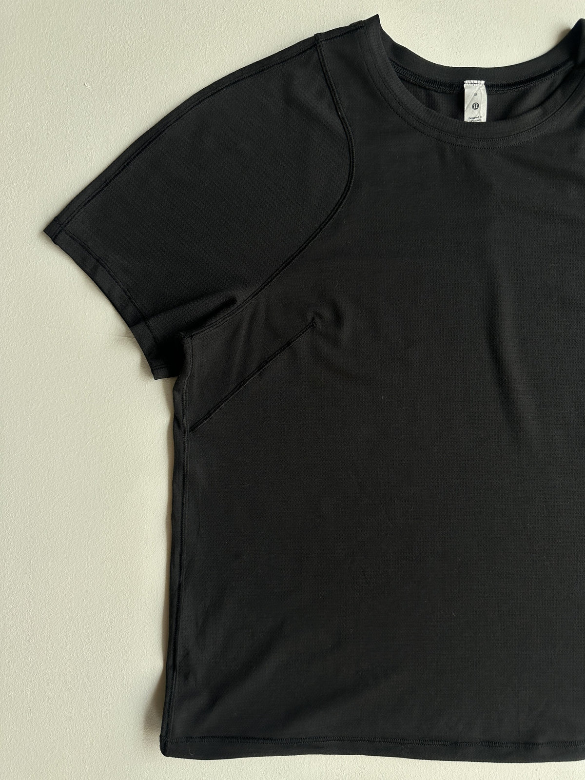 Lightweight Cinched Hem T-Shirt in Black — preloved Lululemon