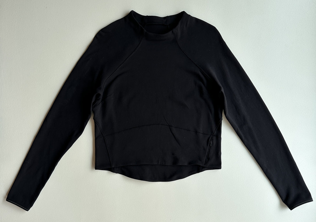 Cropped Running Sweatshirt Extra Insulation in Black — preloved Lululemon