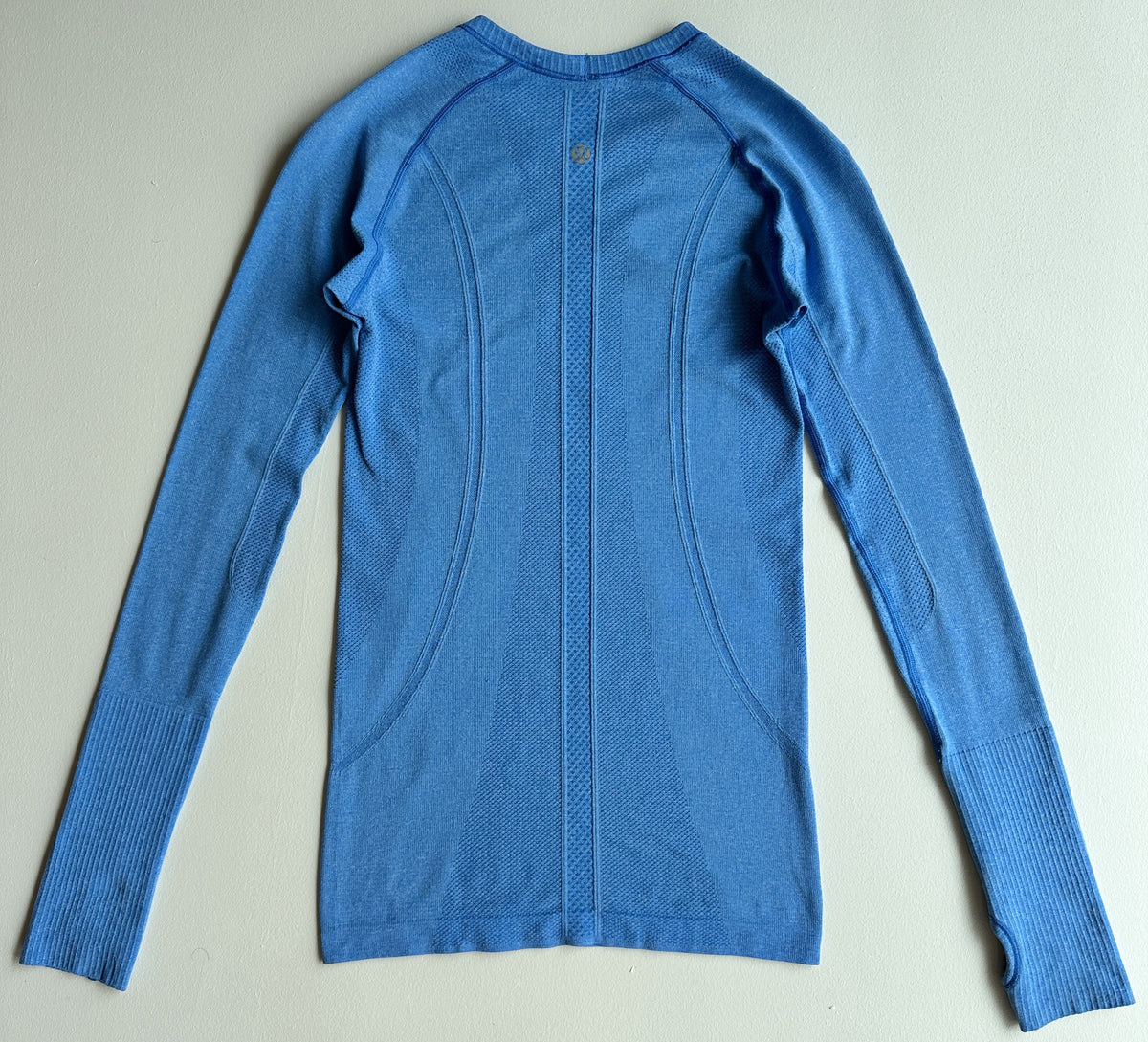 Swiftly Tech Long Sleeve Shirt in Heathered Cornflower — preloved Lululemon