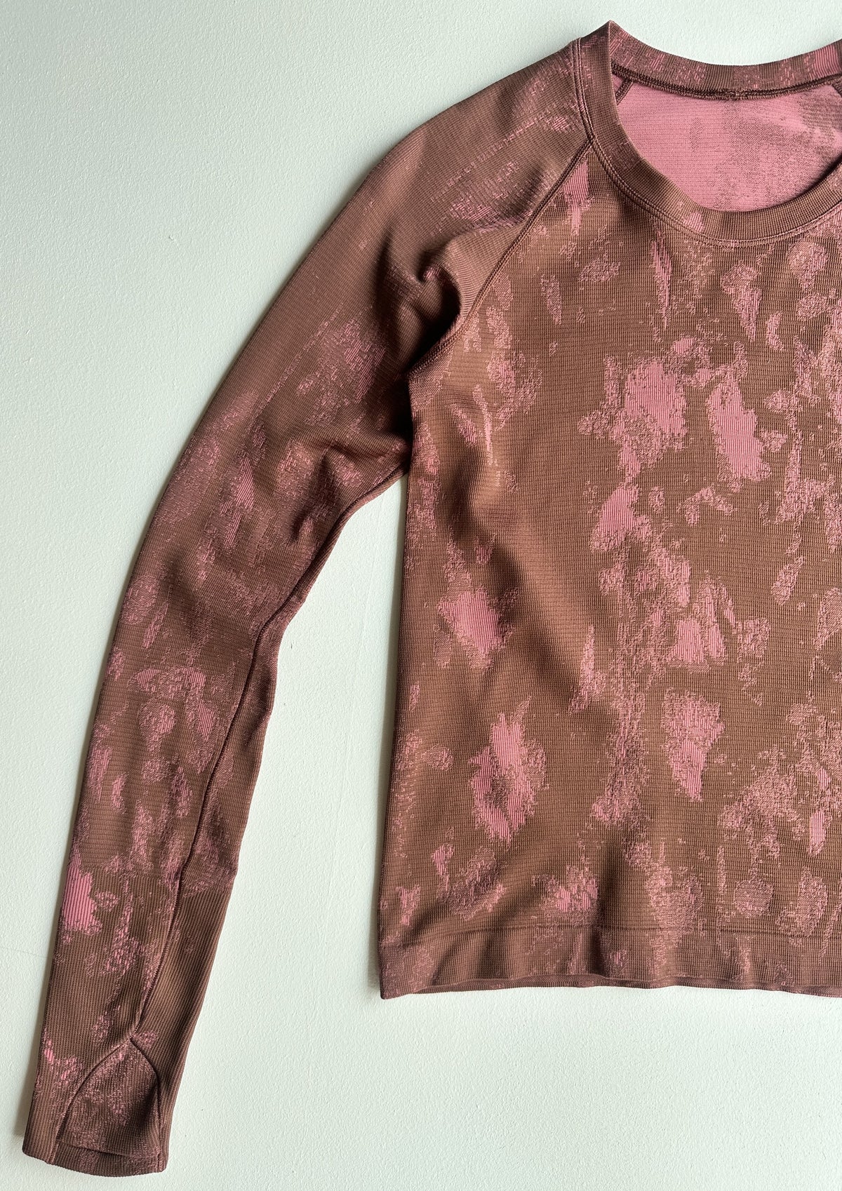 Swiftly Tech Long Sleeve Shirt in Shadow Bloom Roasted Brown — preloved Lululemon