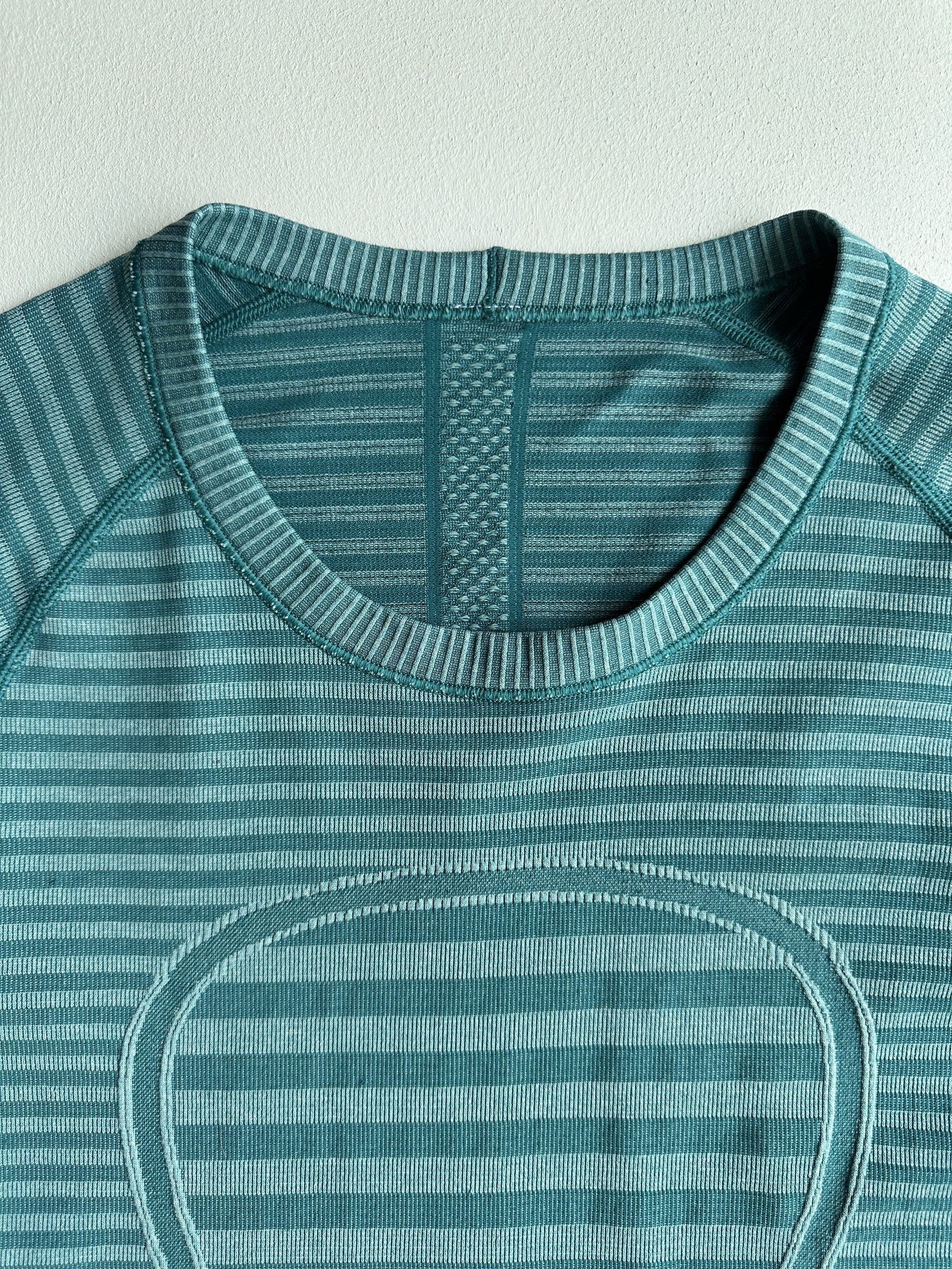 Swiftly Tech Long Sleeve Crew in Heathered Forage Teal — preloved Lululemon