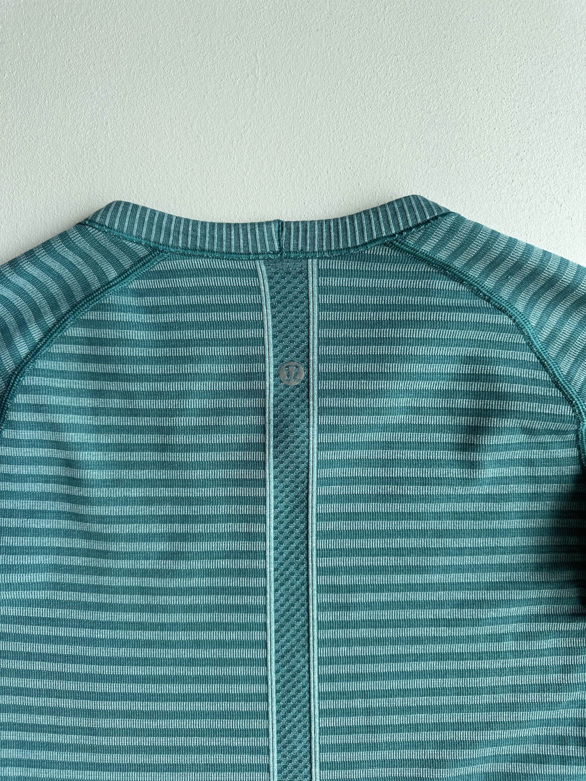 Swiftly Tech Long Sleeve Crew in Heathered Forage Teal — preloved Lululemon