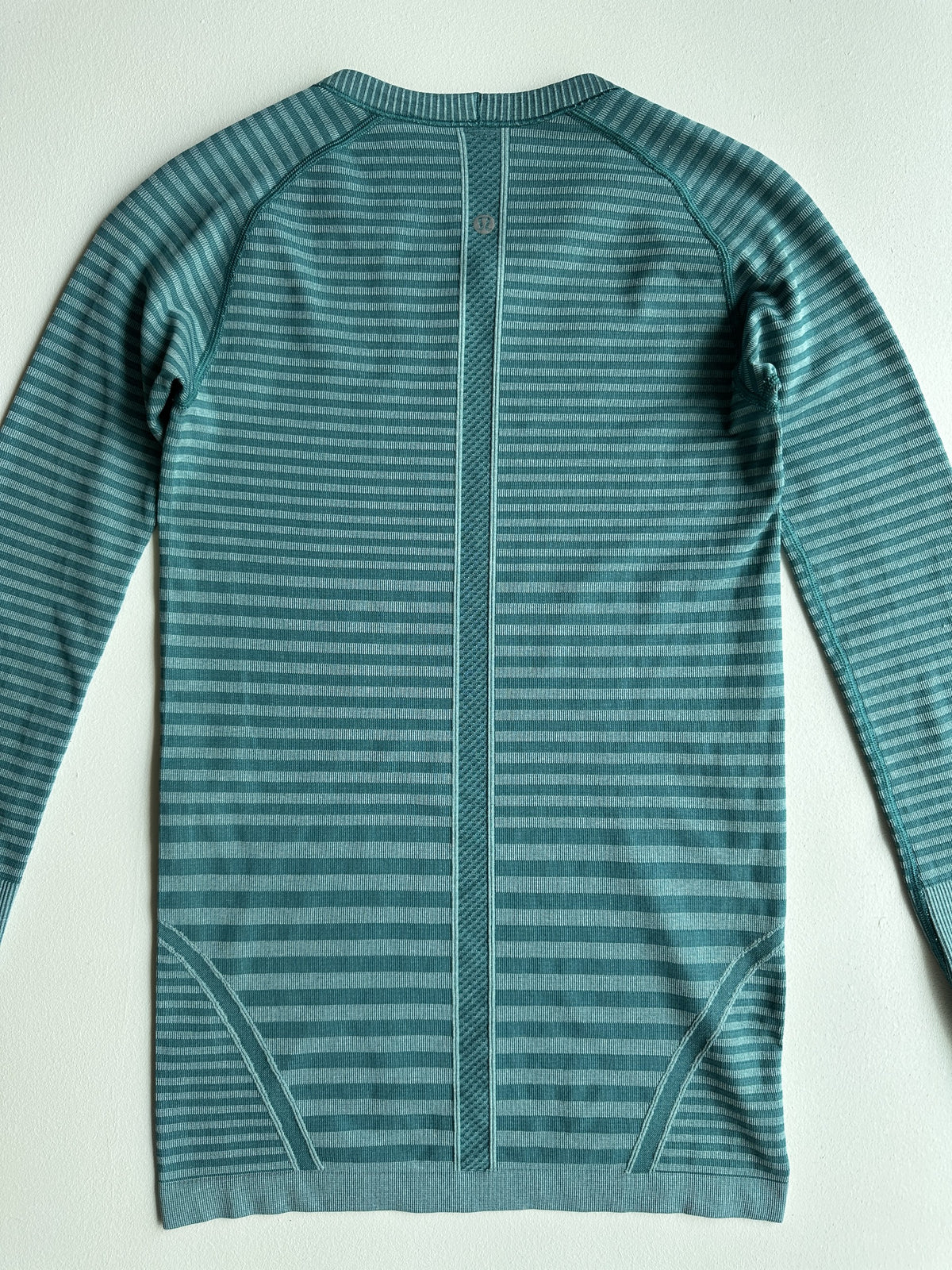 Swiftly Tech Long Sleeve Crew in Heathered Forage Teal — preloved Lululemon