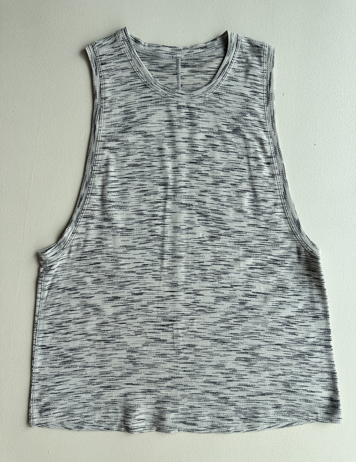 Cardio Squad Tank II in Tiger Space Dye Black White — preloved Lululemon