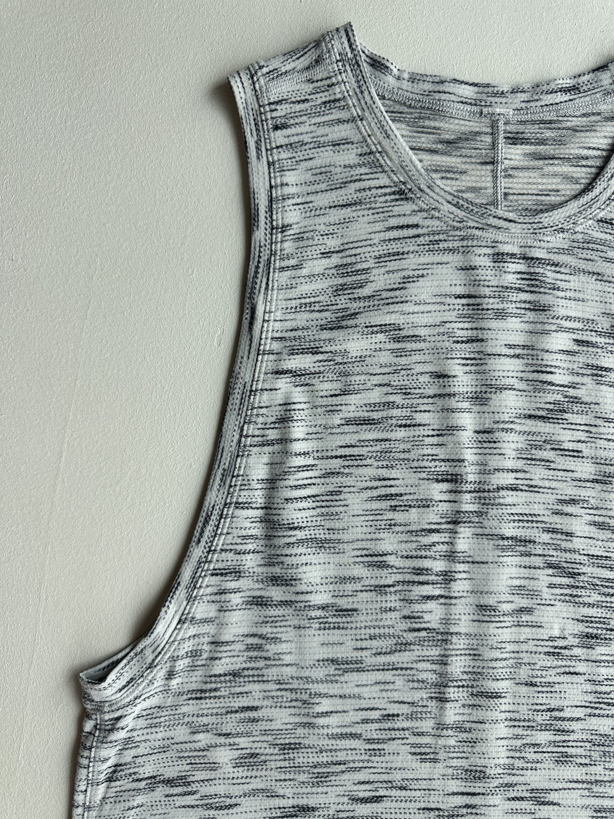 Cardio Squad Tank II in Tiger Space Dye Black White — preloved Lululemon