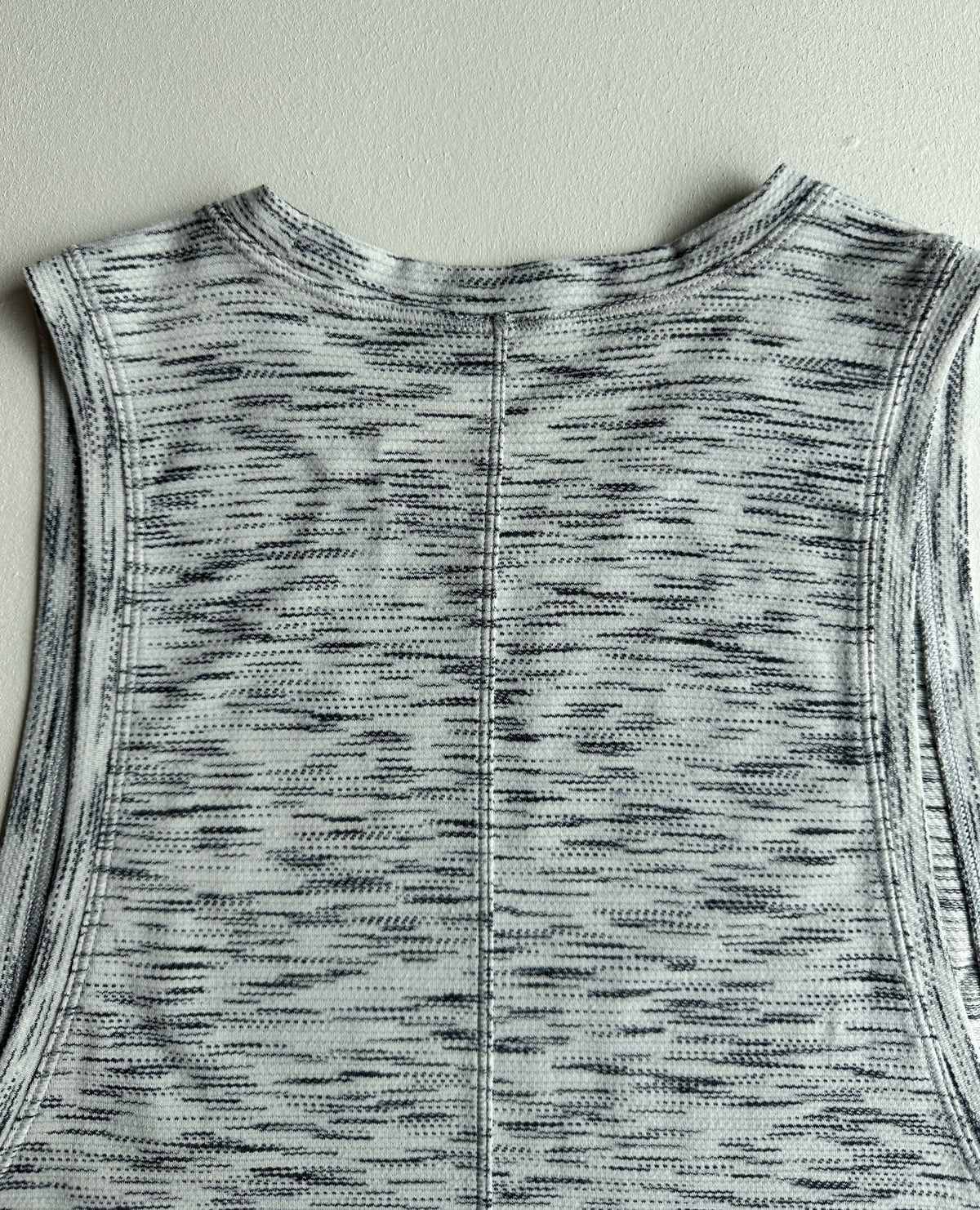 Cardio Squad Tank II in Tiger Space Dye Black White — preloved Lululemon