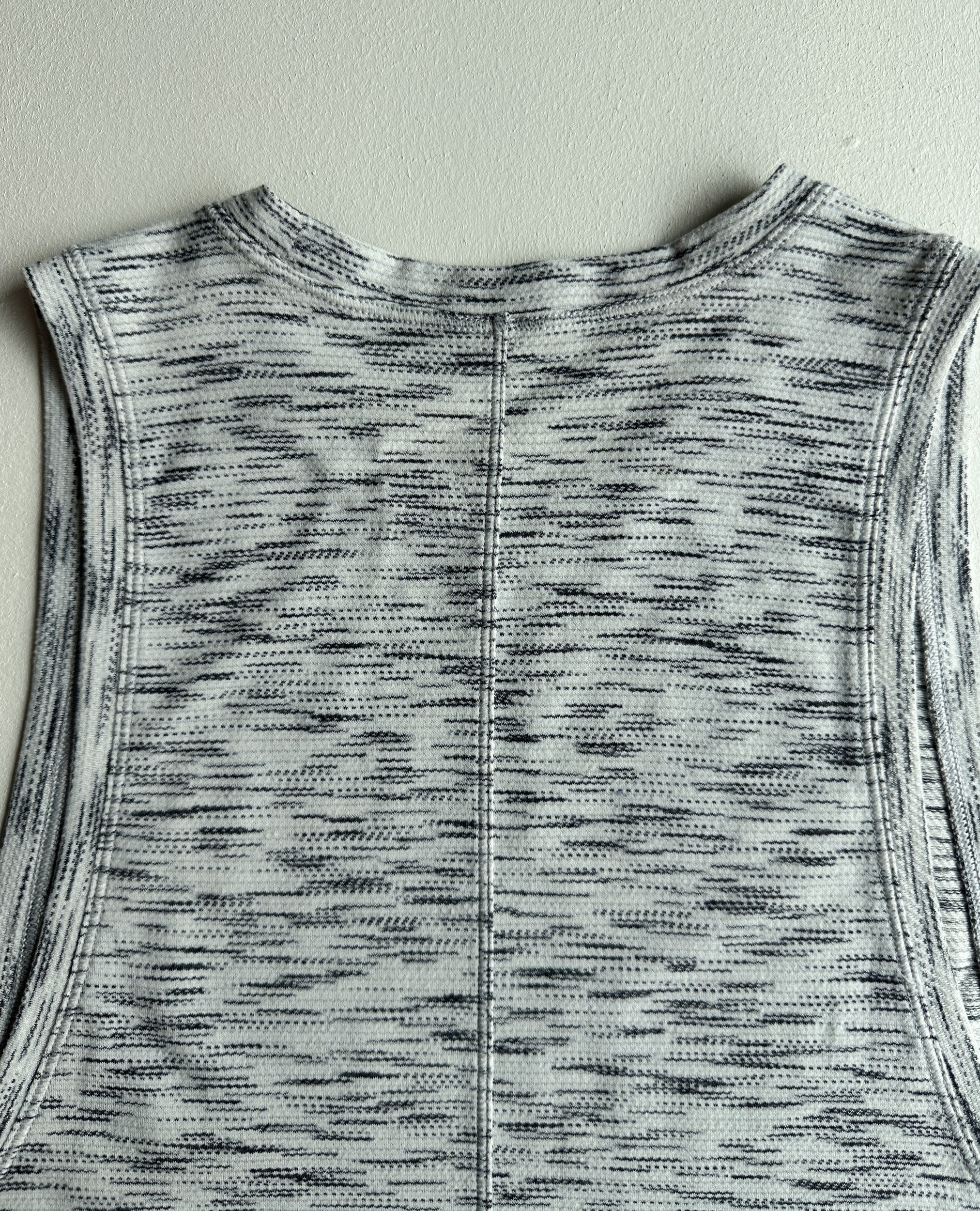 Cardio Squad Tank II in Tiger Space Dye Black White — preloved Lululemon
