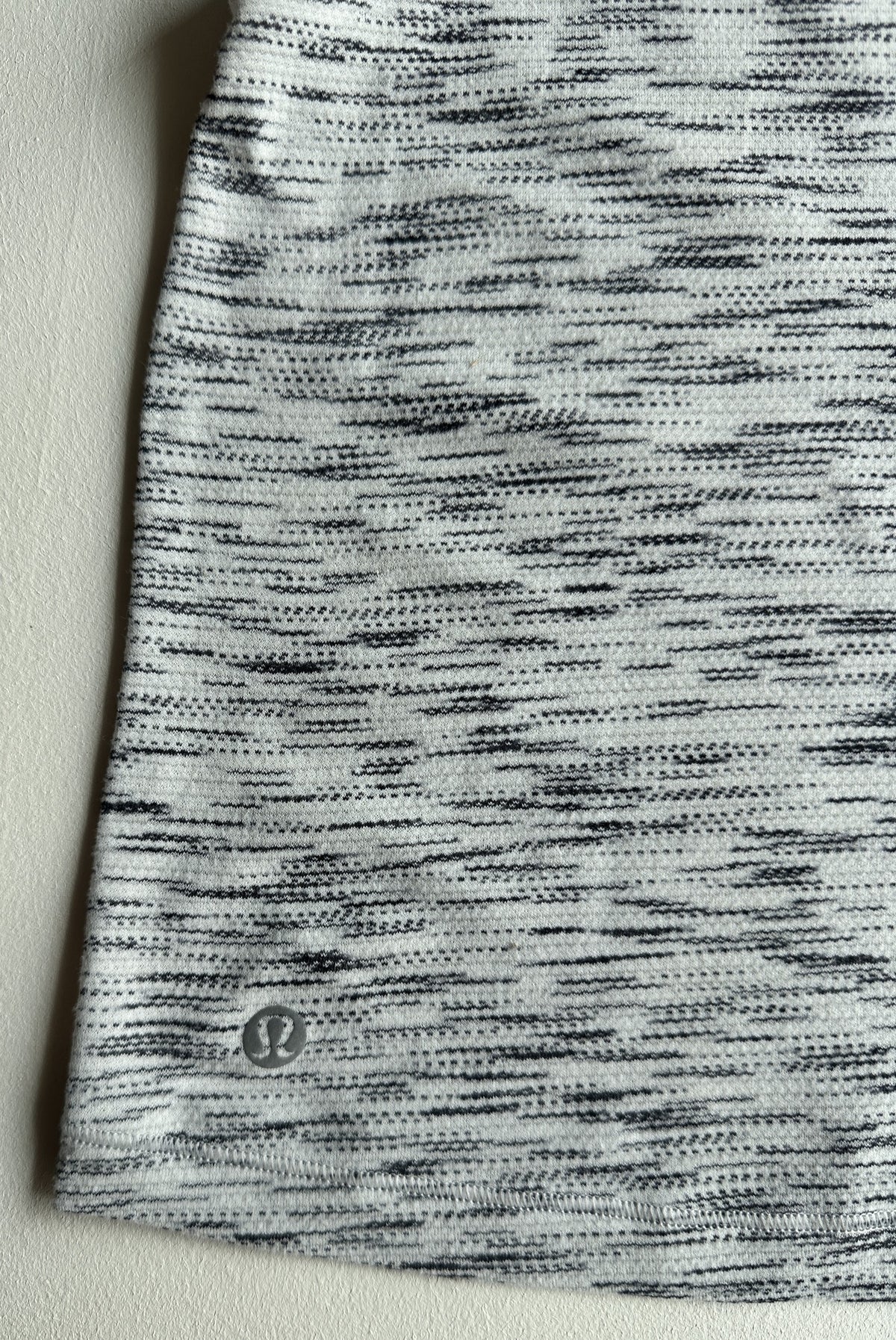 Cardio Squad Tank II in Tiger Space Dye Black White — preloved Lululemon