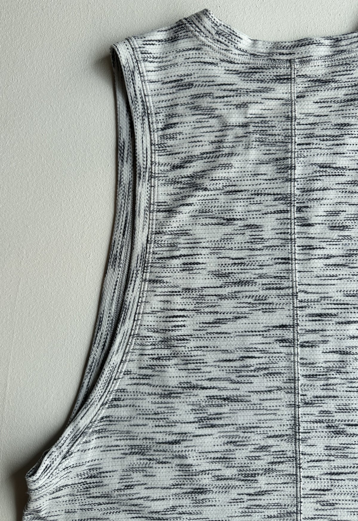 Cardio Squad Tank II in Tiger Space Dye Black White — preloved Lululemon