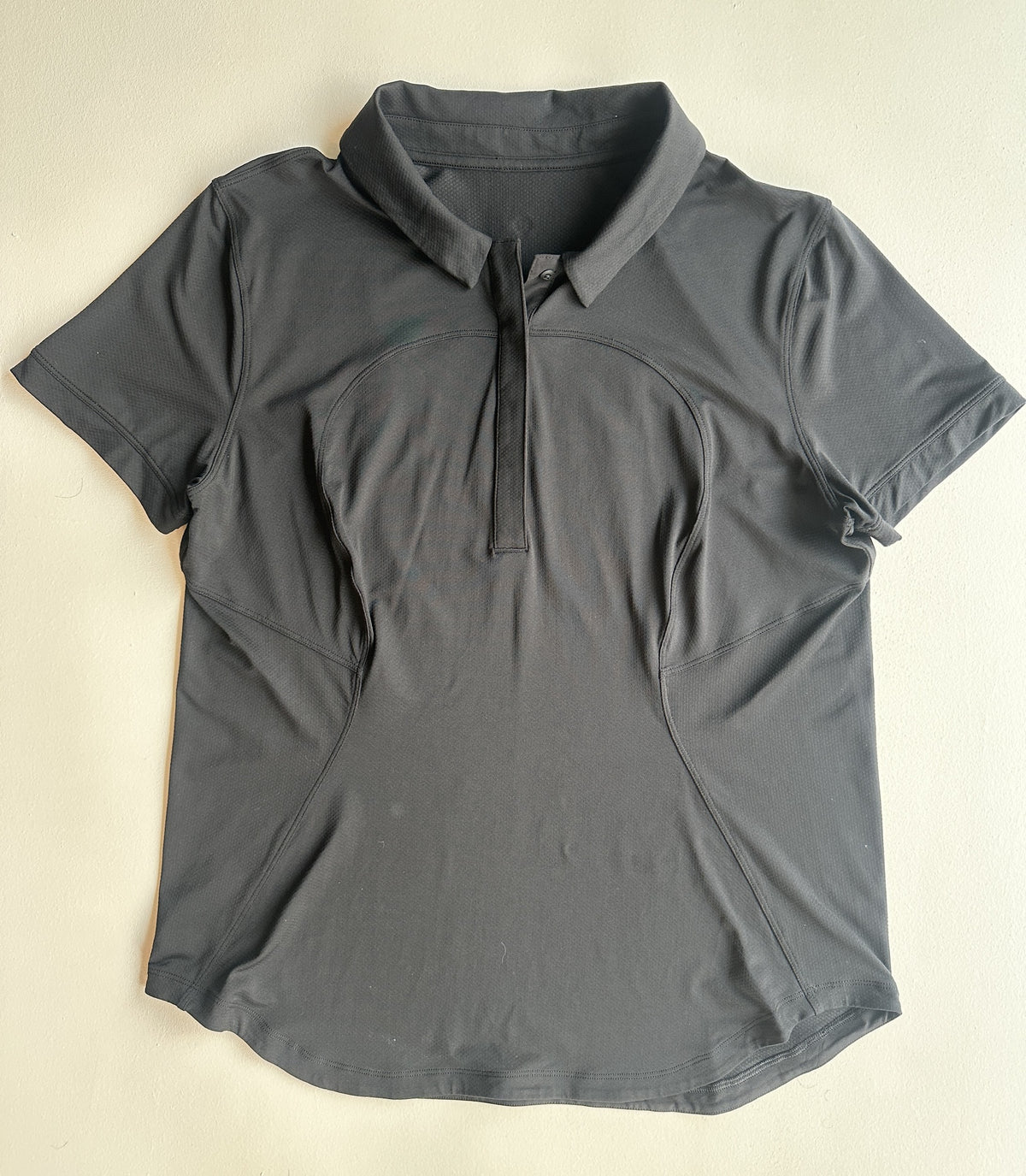 Quick-Drying Short Sleeve Polo in Black — preloved Lululemon