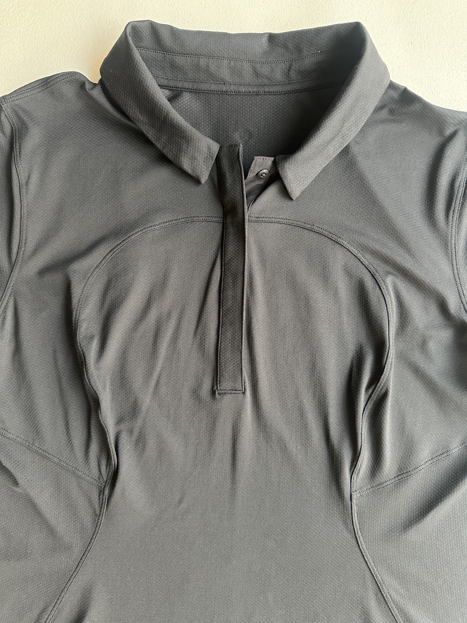 Quick-Drying Short Sleeve Polo in Black — preloved Lululemon