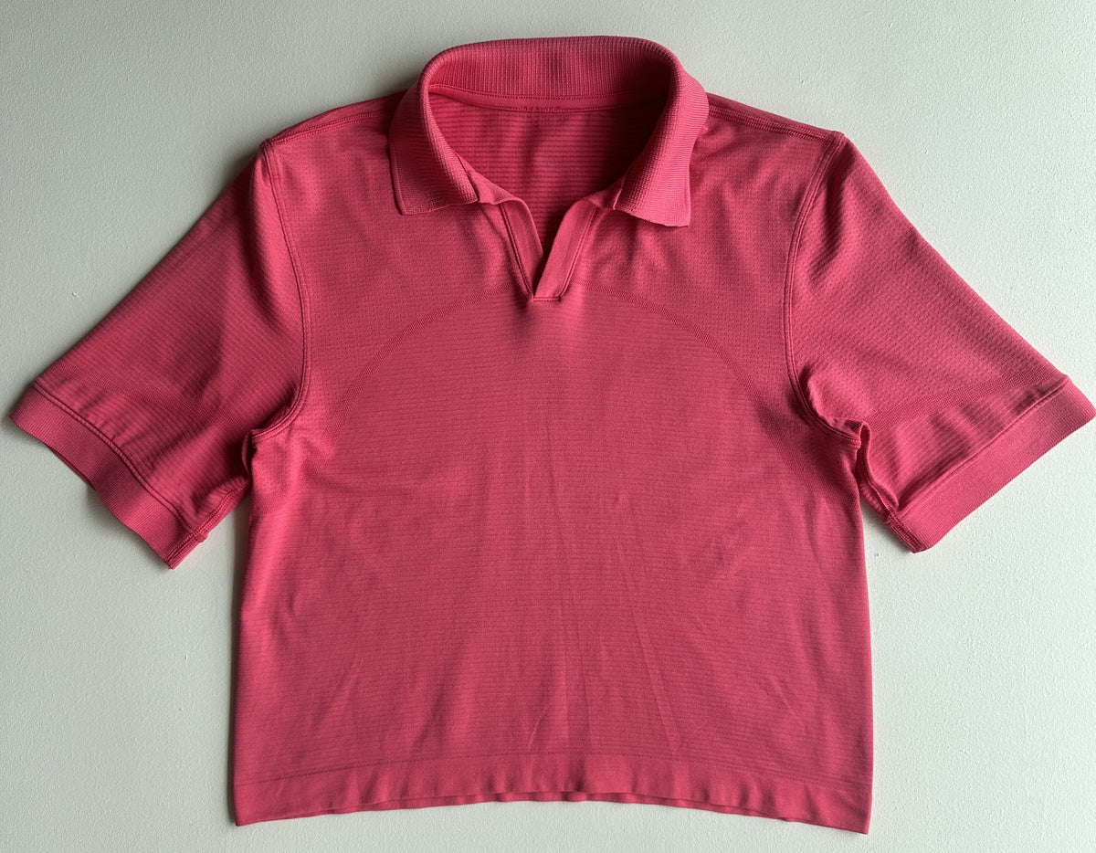 Swiftly Tech Short Sleeve Polo in Lip Gloss — preloved Lululemon