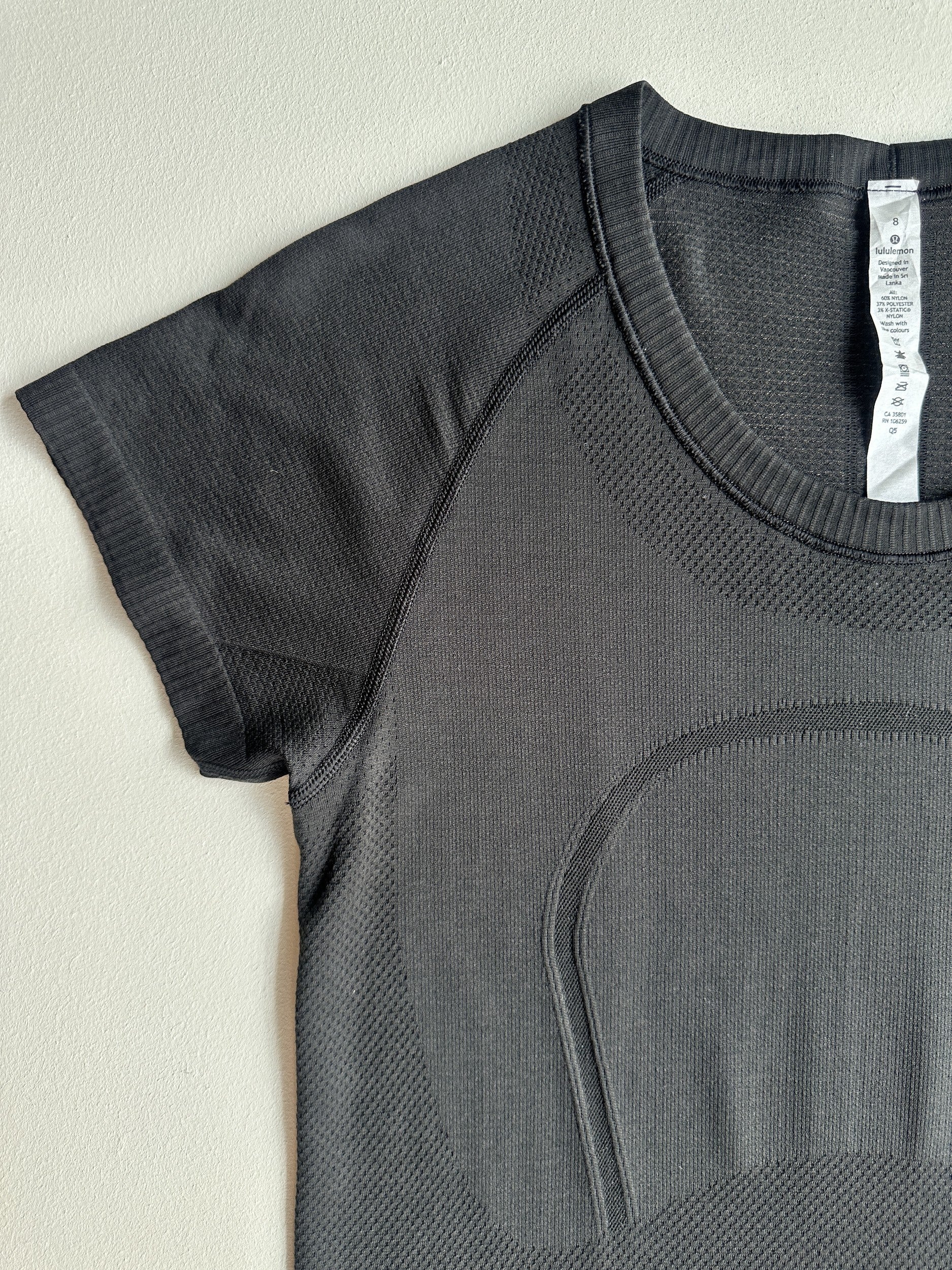 Swiftly Tech Short Sleeve Shirt in Black — preloved Lululemon