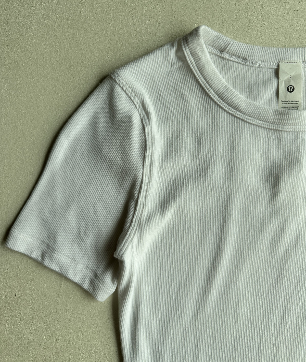 Hold Tight Cropped T-Shirt in White — preloved Lululemon
