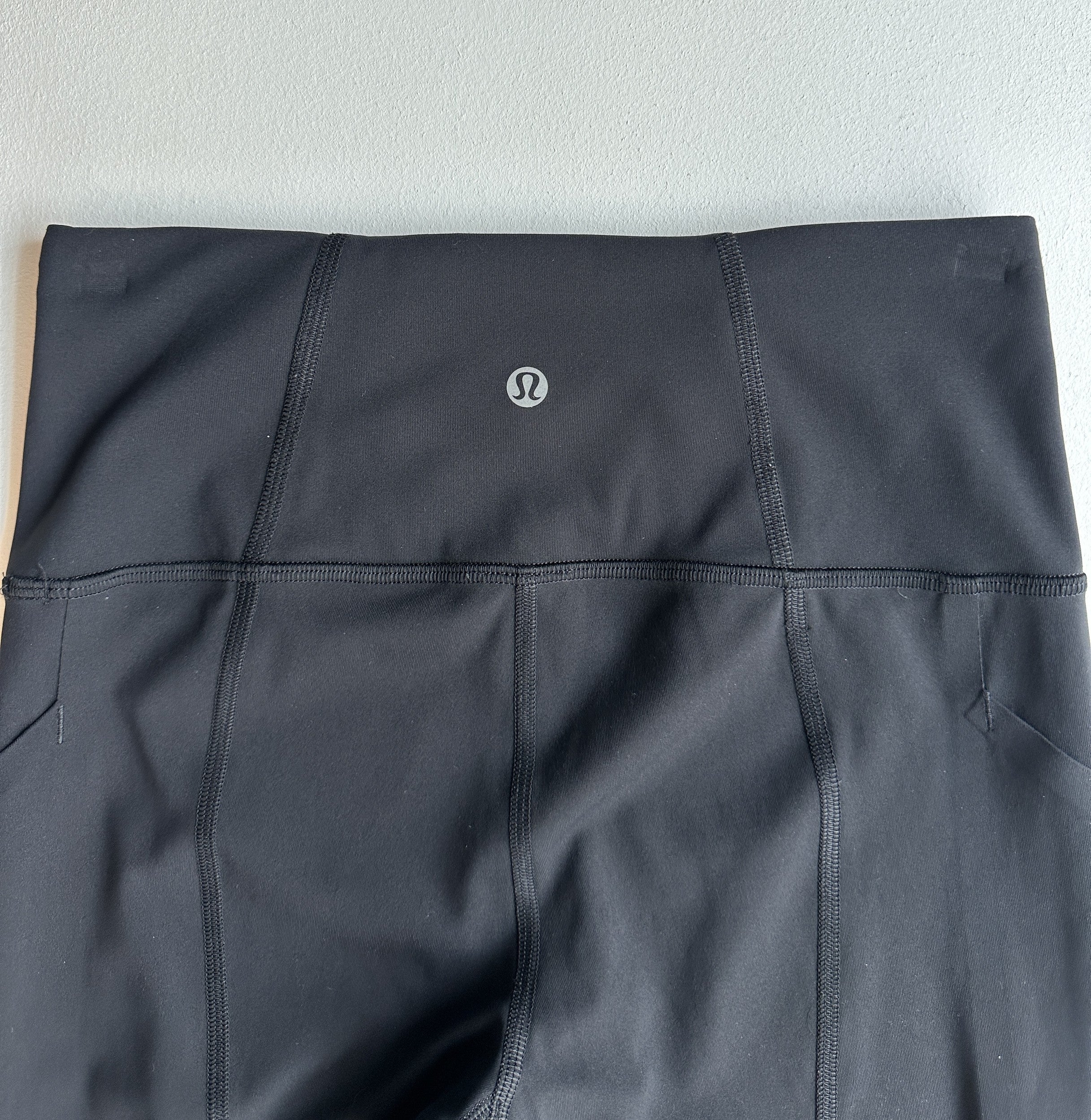 Pace Rival High-Rise Crop 22" in Black — preloved Lululemon
