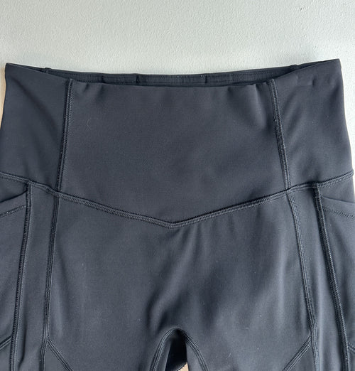 All the Right Places Pant II 28" in Black — preloved Lululemon