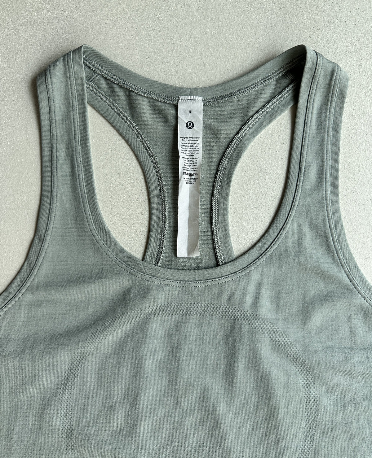 Ebb to Street Tank Top in Delicate Mint — preloved Lululemon